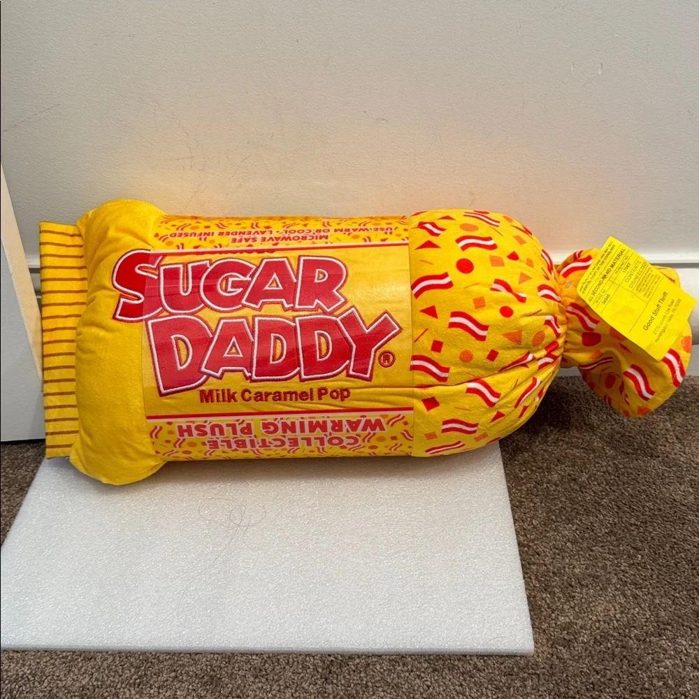 Sugar Daddy Milk Caramel pop warming plush NWT